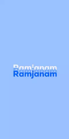 Name DP: Ramjanam