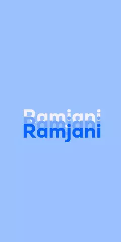 Name DP: Ramjani