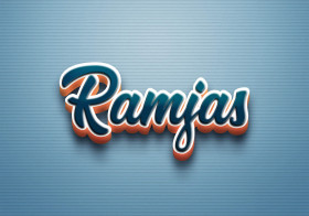 Cursive Name DP: Ramjas