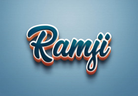 Cursive Name DP: Ramji