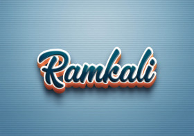 Cursive Name DP: Ramkali