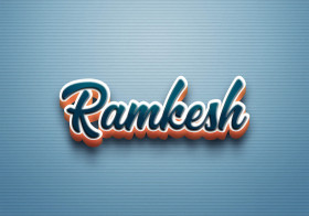 Cursive Name DP: Ramkesh