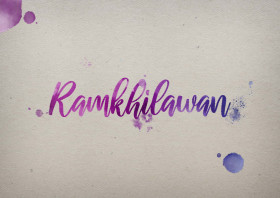 Ramkhilawan Watercolor Name DP