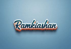Cursive Name DP: Ramkiashan