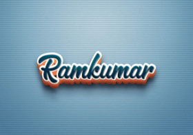 Cursive Name DP: Ramkumar