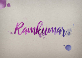 Ramkumar Watercolor Name DP