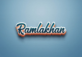Cursive Name DP: Ramlakhan