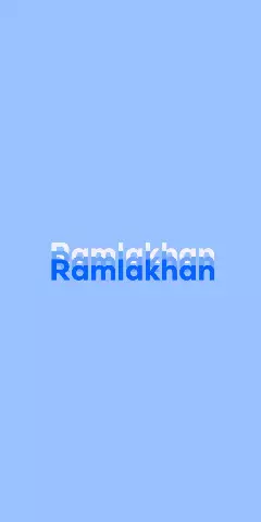 Name DP: Ramlakhan