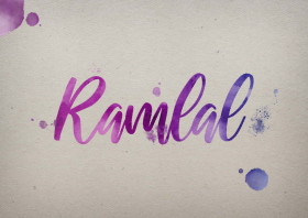 Ramlal Watercolor Name DP