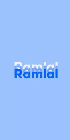 Name DP: Ramlal