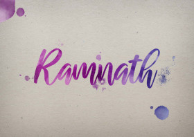 Ramnath Watercolor Name DP