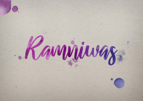 Ramniwas Watercolor Name DP