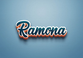 Cursive Name DP: Ramona