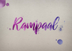 Rampaal Watercolor Name DP