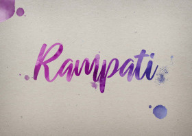 Rampati Watercolor Name DP