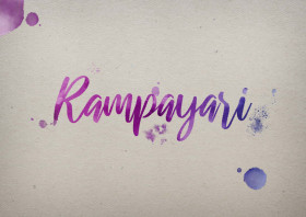 Rampayari Watercolor Name DP