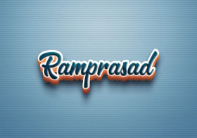 Cursive Name DP: Ramprasad