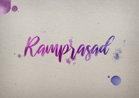 Ramprasad Watercolor Name DP