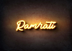 Glow Name Profile Picture for Ramrati