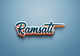 Cursive Name DP: Ramsati