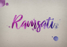 Ramsati Watercolor Name DP