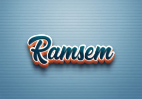 Cursive Name DP: Ramsem