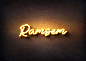 Glow Name Profile Picture for Ramsem