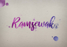 Ramsewak Watercolor Name DP