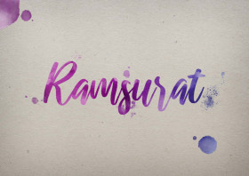 Ramsurat Watercolor Name DP