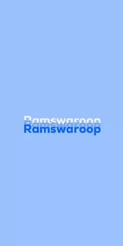 Name DP: Ramswaroop