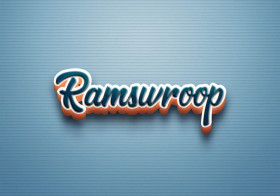 Cursive Name DP: Ramswroop