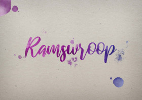 Ramswroop Watercolor Name DP