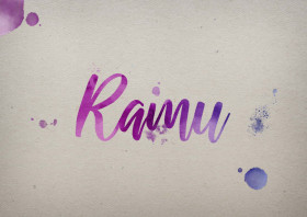 Ramu Watercolor Name DP