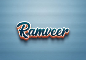 Cursive Name DP: Ramveer