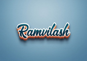 Cursive Name DP: Ramvilash