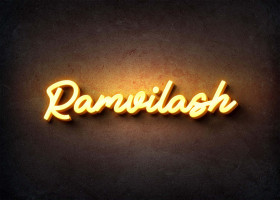 Glow Name Profile Picture for Ramvilash