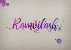 Ramvilash Watercolor Name DP