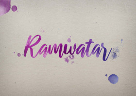 Ramwatar Watercolor Name DP