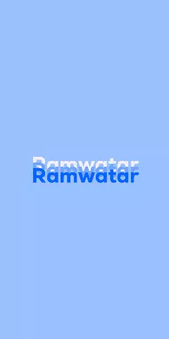 Name DP: Ramwatar