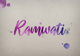 Ramwati Watercolor Name DP