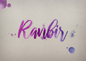 Ranbir Watercolor Name DP