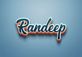 Cursive Name DP: Randeep