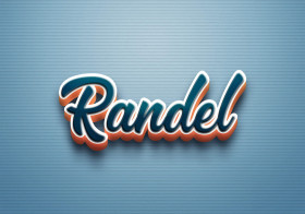 Cursive Name DP: Randel