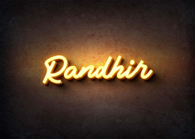 Glow Name Profile Picture for Randhir