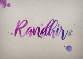 Randhir Watercolor Name DP