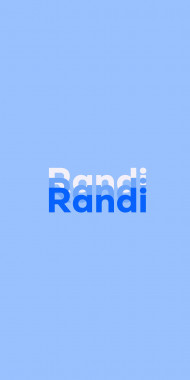 Name DP: Randi