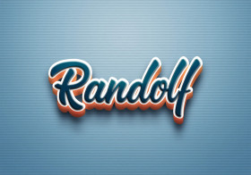 Cursive Name DP: Randolf