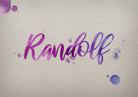Randolf Watercolor Name DP