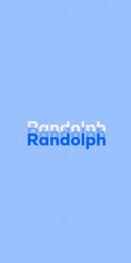 Name DP: Randolph