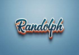 Cursive Name DP: Randolph